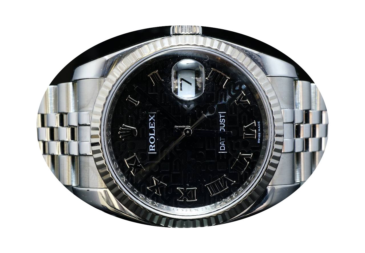 Rolex 2009 36mm Datejust, Steel, Black R...