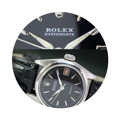 Rolex Oysterdate Precision Winding Steel...