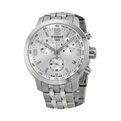 Tissot PRC 200 Chronograph Silver Dial S...