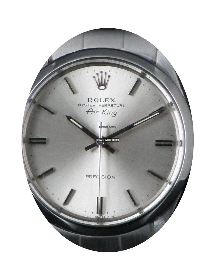 Rolex Air King Precision 5500 Plexy Stee...