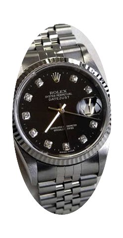 Rolex Mens Datejust Stainless Steel...