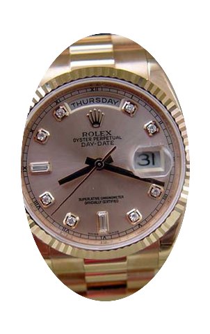 Rolex Mens President Rose Gold Watch 118...