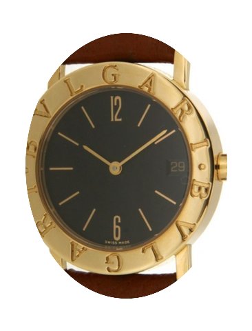 Bulgari Bvlgari In Yellow Gold And Leath...