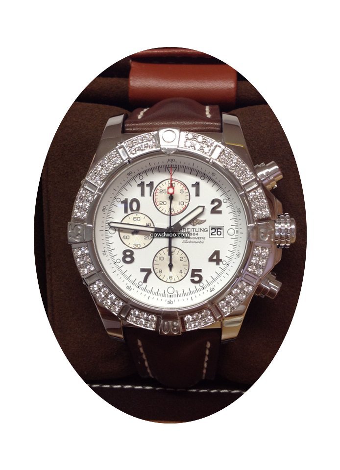 Breitling Super Avenger A13370 - Diamond...
