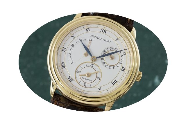 Audemars Piguet 18k Gold Gmt Gangreserve...