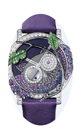 Boucheron Crazy Jungle Owl in White Gold...