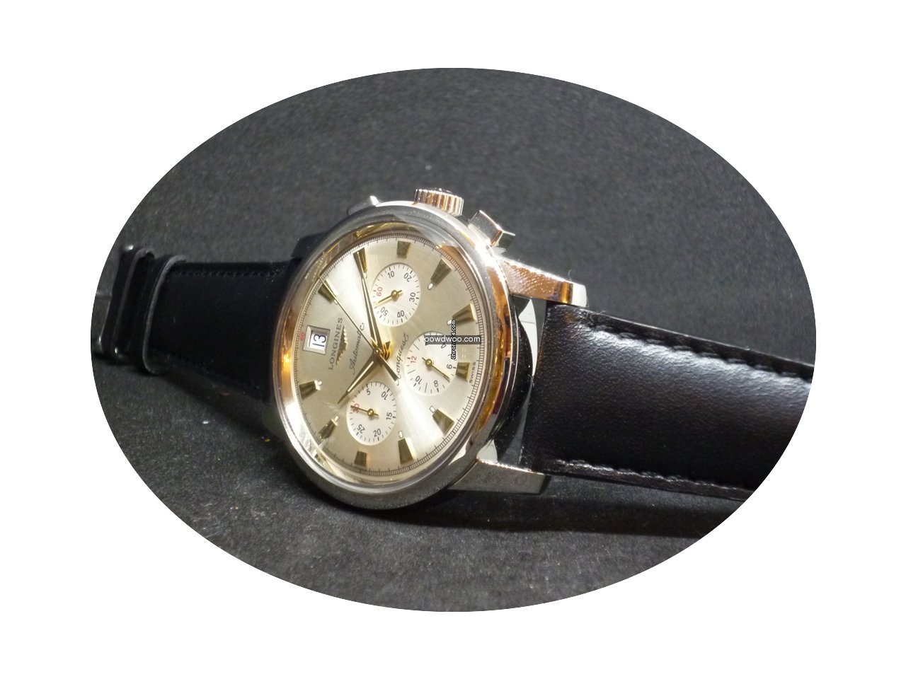 Longines Conquest Heritage Mens leather...