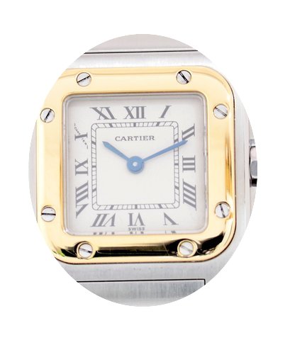 Cartier Santos Stahl/Gold Sportlich Luxu...
