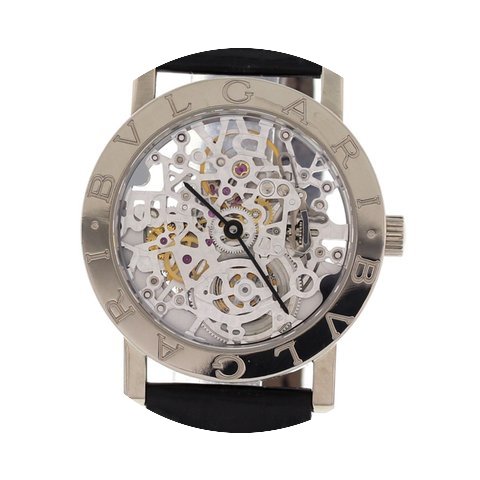 Bulgari Men's 18k White Gold Skeleton Di...