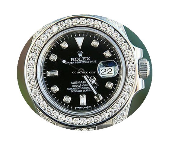 Rolex Stainless Steel Diamond Submariner...
