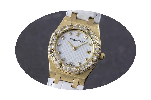 Audemars Piguet Lady Royal Oak 18k Gold ...