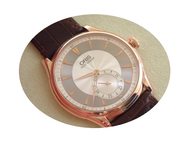 Oris Artelier 18 Karat Roségold Handauf...
