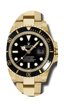 Rolex 18Kt Yellow Gold Submariner...