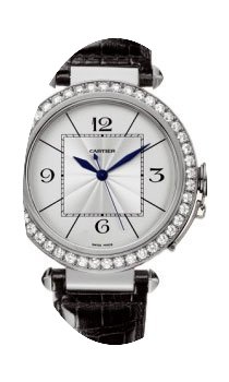 Cartier PASHA 42MM WHITE GOLD DIAMOND AU...