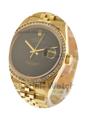 Rolex Used 36mm Yellow Gold Datejust wit...