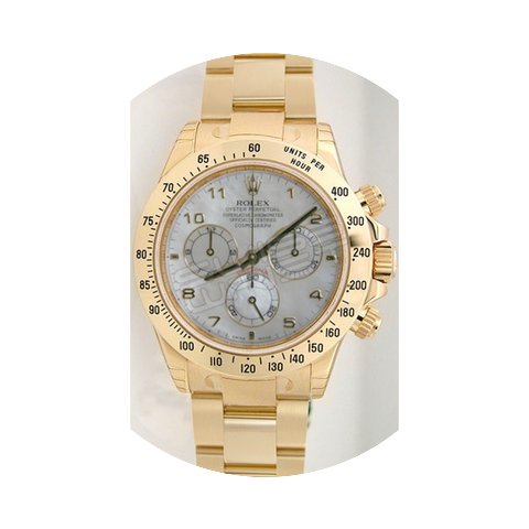 Rolex Daytona 116528 18K Yellow Gold Wit...