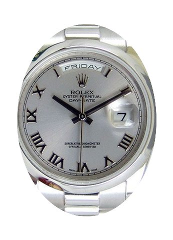 Rolex Day-Date 36 118206-RHDRDP Rhodium ...
