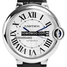 Cartier Ballon Bleu 36mm Steel Leather W...
