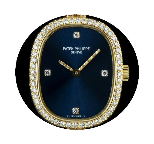Patek Philippe 18k Yellow Gold Blue Dial...