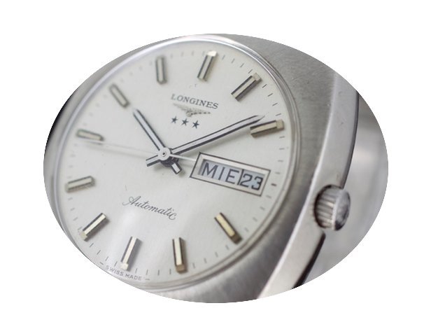 Longines Automatic White Dial DAY/DATE c...