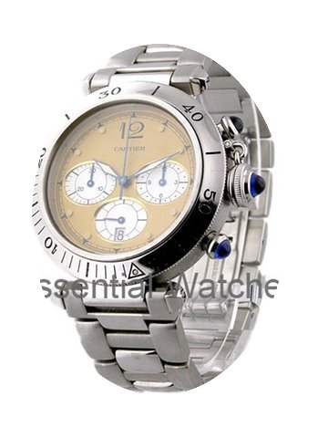 Cartier 38mm Pasha Chrono Old Style...
