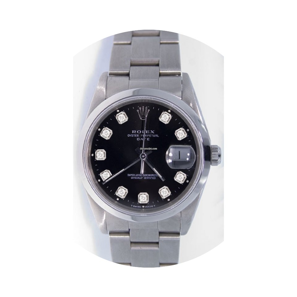 Rolex Date 15200 34mm Stainless Steel Oy...
