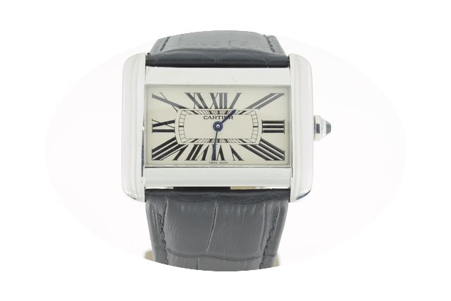 Cartier Divan XL Steel (B&P2008) 38m...
