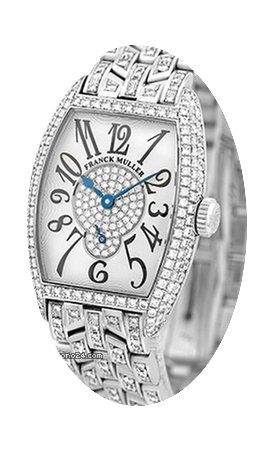 Franck Muller Lady's 18K White Gold Pave...