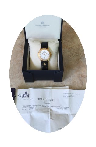 Maurice Lacroix Herrenuhr in Gold 750 an...