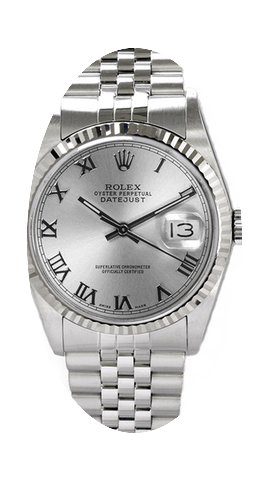 Rolex Men's Datejust Stainless Steel Sil...