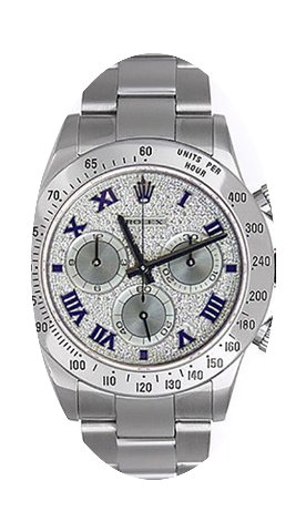 Rolex Daytona Watch With Pave Diamond Di...