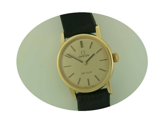 Omega Ladies DeVille gold plated manual...