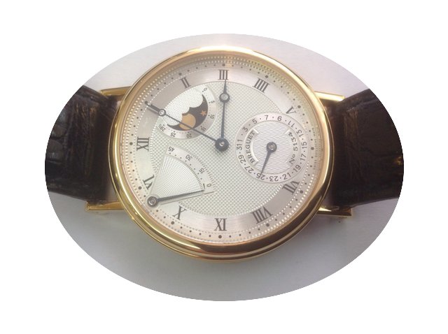 Breguet Power reser phases lune 18k yell...