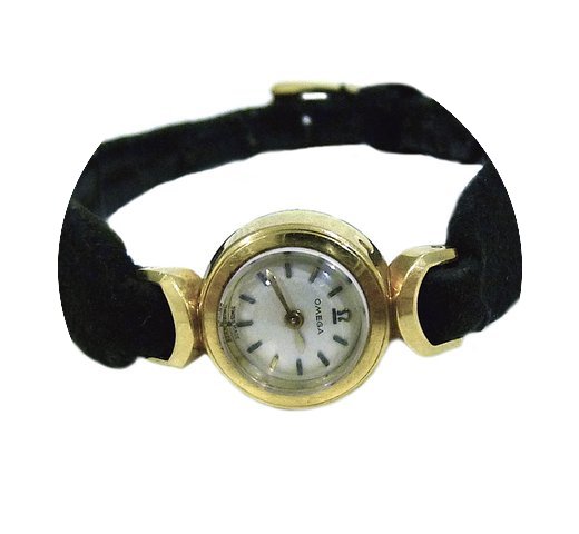 Omega Back Wind Vintage 18K Yellow Gold ...