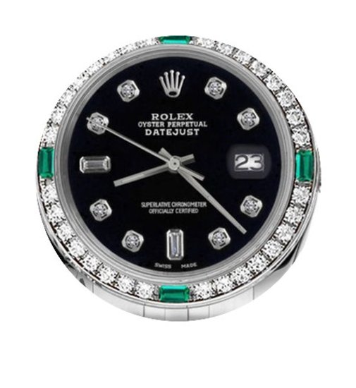 Rolex 36mm Datejust Black Color Dial Wit...