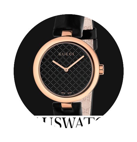 Gucci Diamantissima Black Dial 32mm YA14...