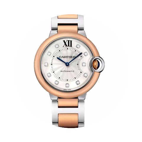 Cartier Ballon Bleu Silver Diamond Dial ...