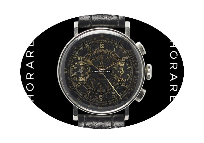 Omega Chronograph 33,3 Black Gilt Dial, ...