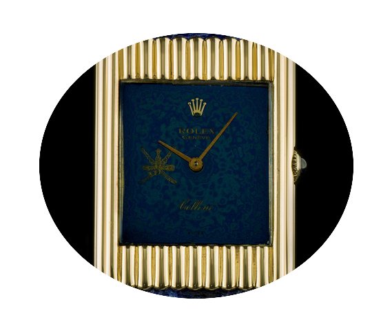 Rolex 18k Y/G Blue Omani Dial Crest Dial...