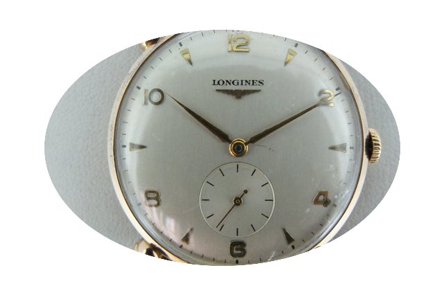 Longines gold rose small second...