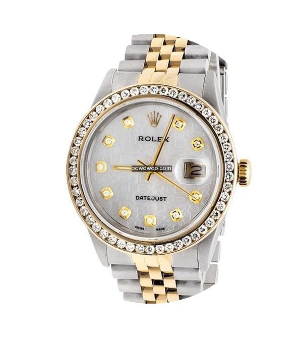 Rolex Datejust 2 Tone 18k Gold 36MM Stee...