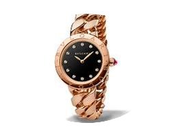 Bulgari Black Lacquered Diamond Dial 18k...