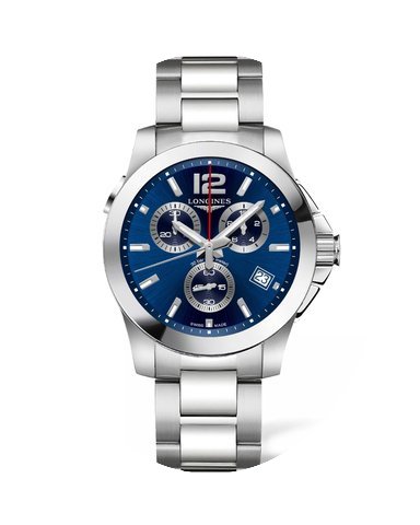 Longines Conquest Quartz Chronograph Men...