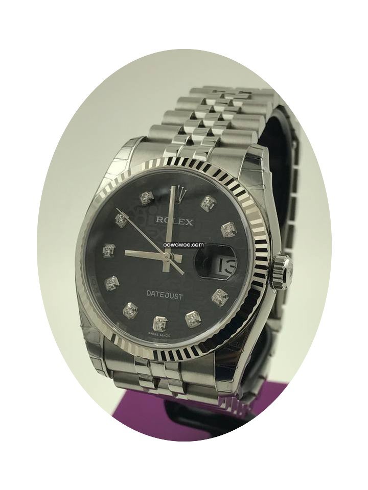 Rolex Datejust 116234 BlackJubileeDiamon...