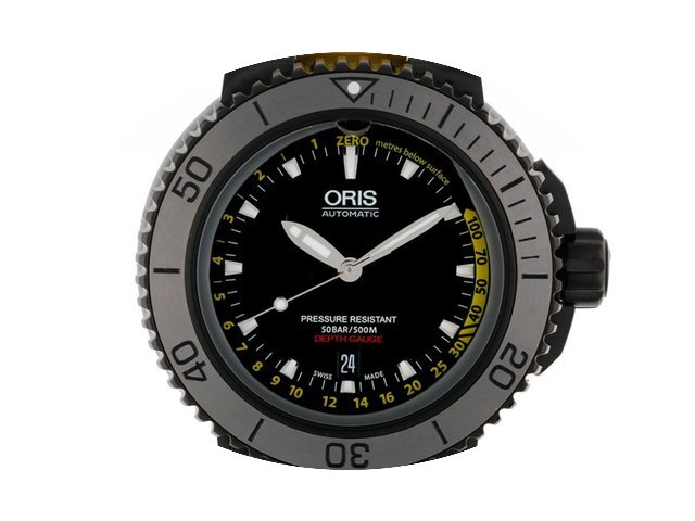 Oris Aquis Depth Gauge Black Stahl Autom...