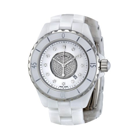 Chanel J12 White Diamond Pave Ladies Wat...