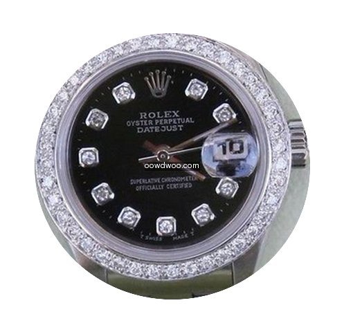 Rolex Datejust Ladies Watch Steel Black ...