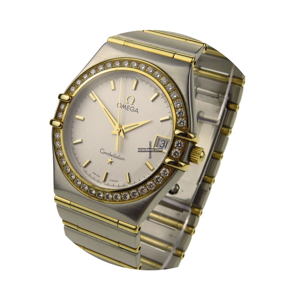 Omega Constellation Steel & Gold Diamond...