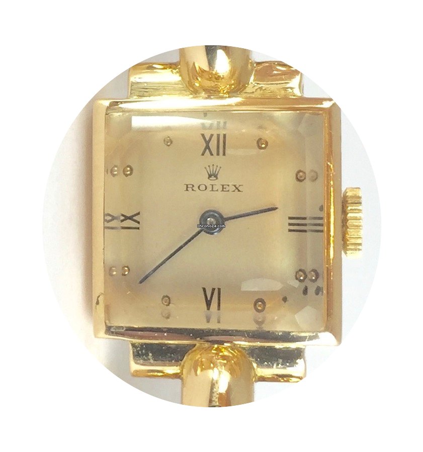 Rolex Vintage Lady Precision 18K Gold VE...