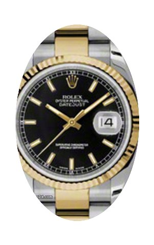 Rolex Datejust 36 116233-BLKSFO Black In...